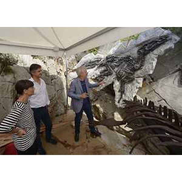 Debora Serracchiani (Presidente Regione Friuli Venezia Giulia), Vlado Kukanja (Sindaco Duino-Aurisina) e Flavio Bacchia (Curatore sito fossilifero) - Villaggio del Pescatore (TS) 03/09/2015