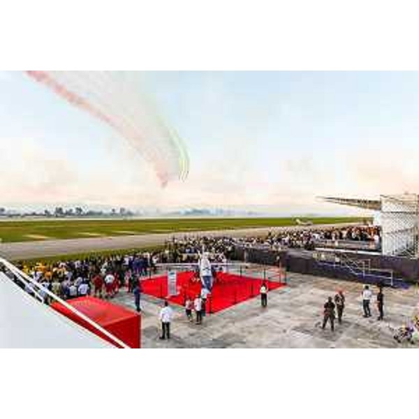 Esibizione delle Frecce Tricolori alla celebrazione del 55° anniversario della Pattuglia Acrobatica Nazionale (PAN) - Base Aerea Militare di Rivolto 06/09/2015