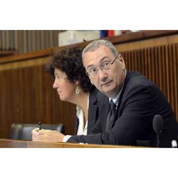 Sergio Bolzonello (Vicepresidente Regione FVG e assessore Attività produttive, Cooperazione e Turismo) durante i lavori d'Aula in Consiglio regionale - Trieste 08/09/2015