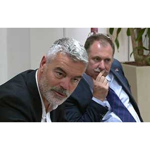 Paolo Panontin (Assessore regionale Autonomie locali e Coordinamento Riforme) durante la riunione con la Consulta dei piccoli Comuni dell'ANCI - Udine 09/09/2015