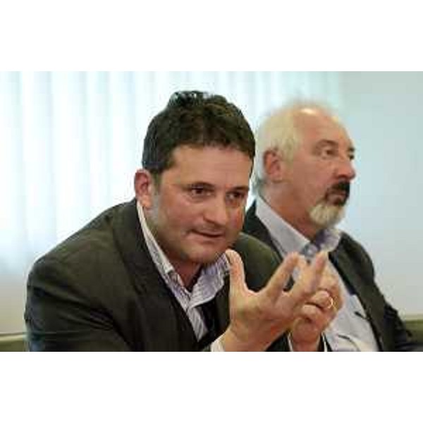 I sindaci Giorgio Morocutti (Ligosullo) e Luigi Cortolezzis (Treppo Carnico) - Udine 11/09/2015