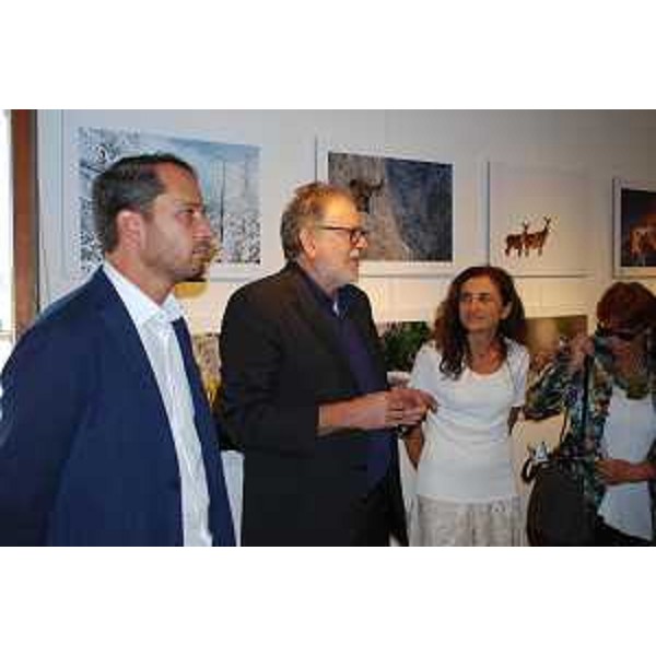 Cristiano Shaurli (Assessore regionale Risorse agricole e forestali), Piero Colussi (Sovrintendente Villa Manin di Passariano) e Rita Auriemma (Direttore Istituto Regionale Patrimonio Culturale FVG) all'inaugurazione della terza edizione di "Nel Giardino del doge Manin" - Villa Manin di Passariano 12/09/2015