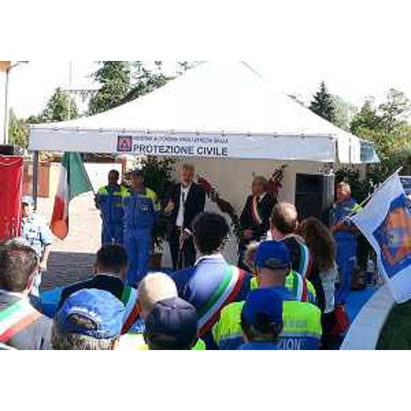 Paolo Panontin (Assessore regionale Protezione civile) ai festeggiamenti del 20° anniversario del Gruppo comunale di Protezione civile - Pravisdomini 20/09/2015
