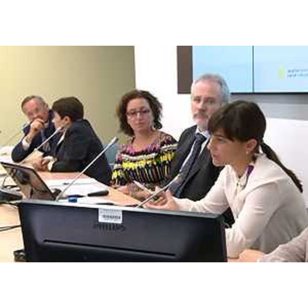 Debora Serracchiani (Presidente Regione Friuli Venezia Giulia) al convegno "La famiglia: dove mangia, come vive" promosso da Assindatcolf (Associazione sindacale nazionale dei datori di lavoro domestico) nel Padiglione dell'Unione Europea all'EXPO - Milano 28/09/2015