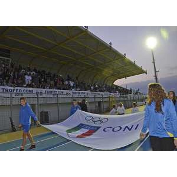 Cerimonia di apertura della fase finale del Trofeo CONI, allo Stadio Teghil - Lignano Sabbiadoro 24/09/2015