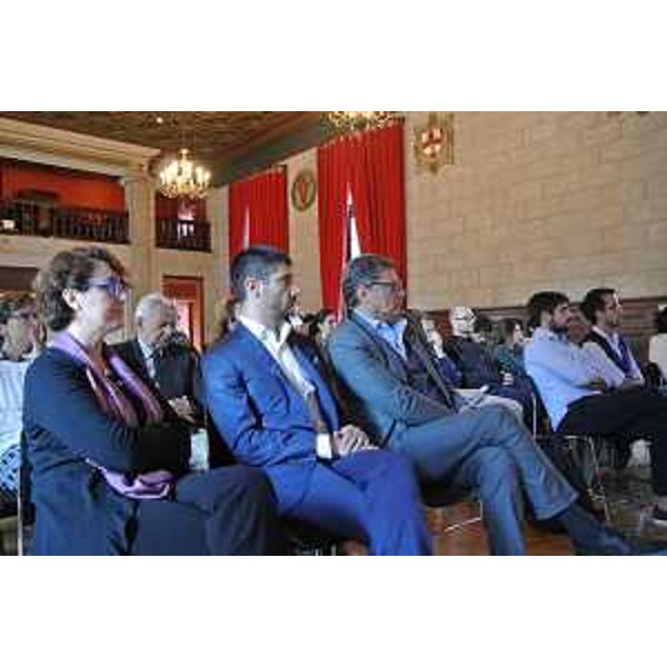 Barbara Faedda (Direttore associato Accademia italiana Scienza), Matteo Tonon (Presidente Confindustria Udine) e Giovanni Da Pozzo (Presidente CCIAA Udine) all'Accademia italiana di Studi avanzati, presso la Columbia University - New York 05/10/2015 
