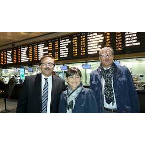 Joe De Carlo (General manager Solari Corp., Long Island City, New York), Debora Serracchiani (Presidente Regione Friuli Venezia Giulia) e Giovanni Da Pozzo (Presidente CCIAA Udine) alla Pennsylvania Station - New York 06/10/2015