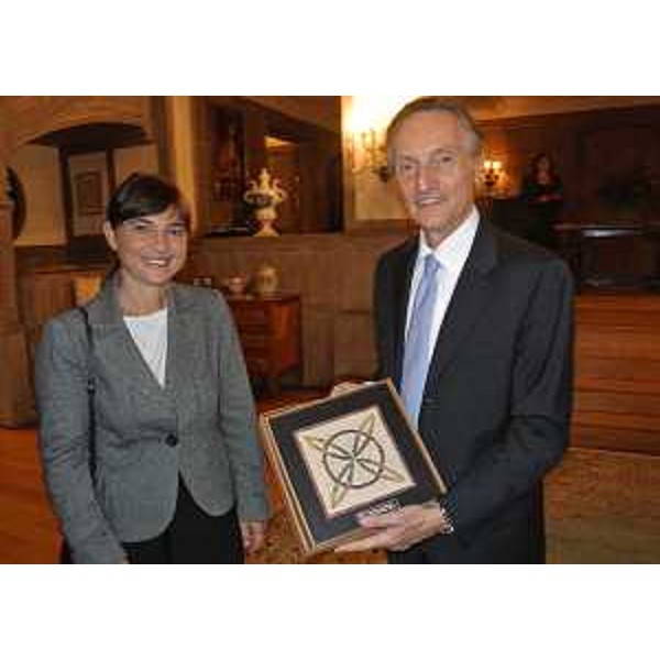 Debora Serracchiani (Presidente Regione Friuli Venezia Giulia) e Claudio Bisogniero (Ambasciatore d'Italia a Washington) - Washington 06/10/2015