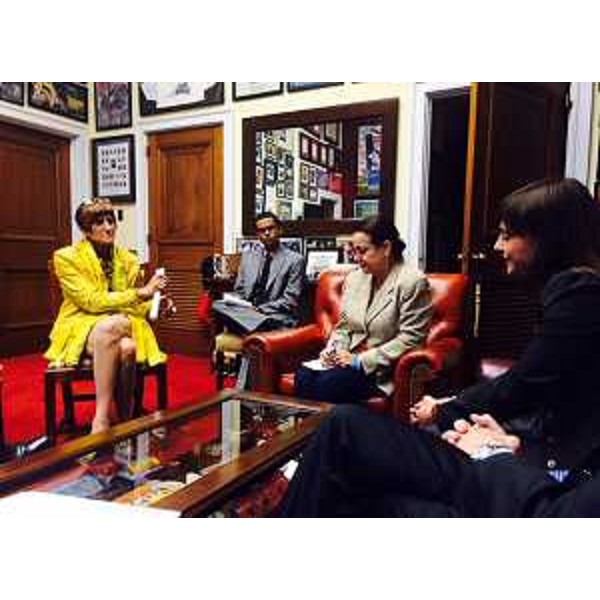 Rosa De Lauro (Membro Congresso USA, rappresentante III Distretto Connecticut) e Debora Serracchiani (Presidente Regione Friuli Venezia Giulia) - Washington D.C. 07/10/2015