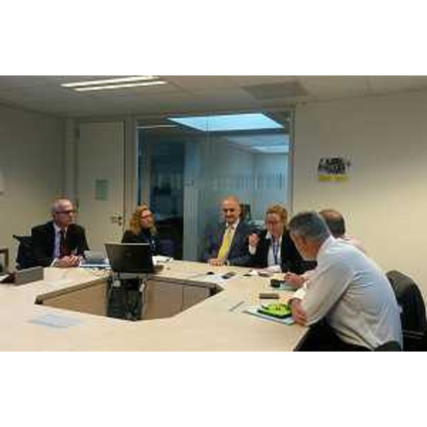 Paolo Panontin (Assessore regionale Protezione civile FVG) al Centro di coordinamento della risposta alle emergenze (ERCC) del Dipartimento aiuti umanitari e protezione civile della Commissione Europea (ECHO) - Bruxelles 09/10/2015
