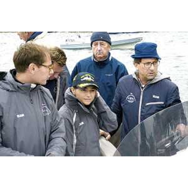 Mitja Gialuz (Presidente Società velica Barcola Grignano), Debora Serracchiani (Presidente Regione Friuli Venezia Giulia) e Claudio De Martis (Comitato organizzatore Regata) alla partenza della XLVII Barcolana - Trieste 11/10/201