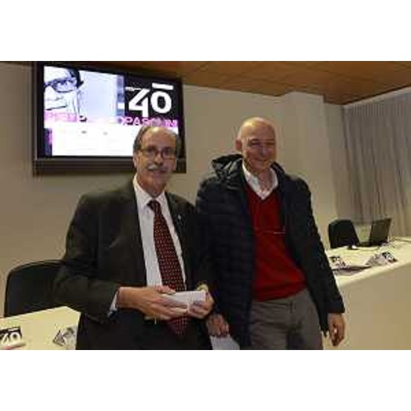Gianni Torrenti (Assessore regionale Cultura) e Alberto Bevilacqua (Direttore artistico CSS Teatro stabile di Innovazione Friuli Venezia Giulia) alla presentazione delle iniziative della Regione Friuli Venezia Giulia per celebrare Pier Paolo Pasolini a 40 anni dalla morte - Udine 13/10/2015