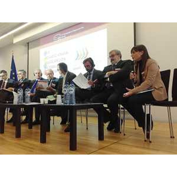 Debora Serracchiani (Presidente Regione Friuli Venezia Giulia) al convegno sulla Strategia Adriatico-Ionica (EUSAIR) - Bruxelles 15/10/2015