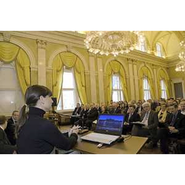 Debora Serracchiani (Presidente Regione Friuli Venezia Giulia) agli Stati generali dei Corregionali all'Estero, nella sede della Presidenza della Giunta regionale - Trieste 16/10/2015