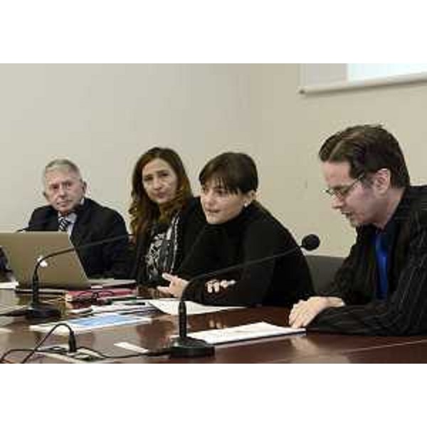 Francesca Romana Tonini (Direttore generale Associazione Produttori Caravan e Camper) alla presentazione del "Rapporto FVG sul turismo in camper e in caravan" - Trieste 16/10/2015