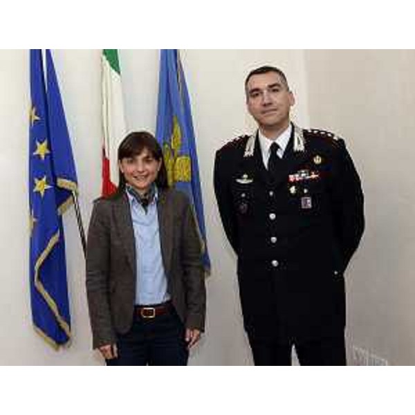 La presidente della Regione Friuli Venezia Giulia Debora Serracchiani incontra il colonnello Daniel Melis, nuovo comandante provinciale dei Carabinieri di Trieste - Trieste 21/10/2015
