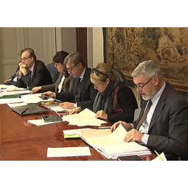 Paolo Panontin (Assessore regionale Autonomie locali e Coordinamento Riforme, Caccia e risorse ittiche, delegato Protezione civile) durante la riunione della Giunta regionale del Friuli Venezia Giulia - Trieste 23/10/2015