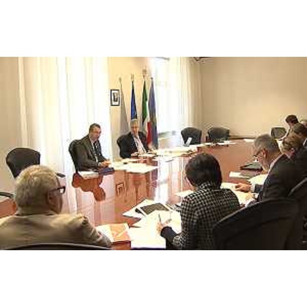Sergio Bolzonello (Vicepresidente Regione FVG e assessore Attività produttive, Cooperazione e Turismo) presiede la riunione della Giunta regionale del Friuli Venezia Giulia - Trieste 23/10/2015