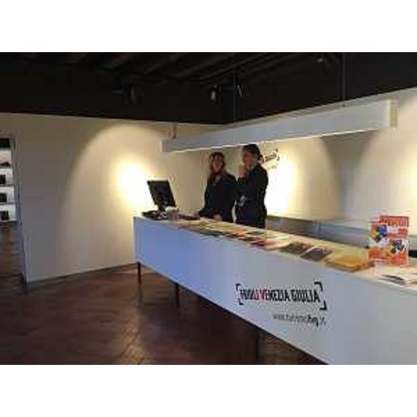 Il nuovo info-point/biglietteria/book-shop inaugurato oggi a Villa Manin di Passariano - Codroipo 24/10/2015 (Foto Pro Loco FVG)