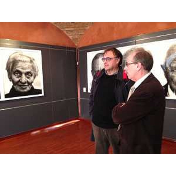 Gianni Torrenti (Assessore regionale Cultura) all'inaugurazione della mostra "Partigiani di un'altra Europa" del fotografo Danilo De Marco, a Palazzo Gopcevich - Trieste 25/10/2015