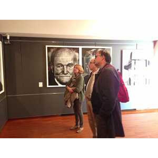 Gianni Torrenti (Assessore regionale Cultura) all'inaugurazione della mostra "Partigiani di un'altra Europa" del fotografo Danilo De Marco, a Palazzo Gopcevich - Trieste 25/10/2015