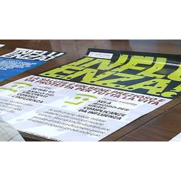 Materiale divulgativo della campagna di vaccinazione contro l'influenza stagionale - Udine 26/10/2015