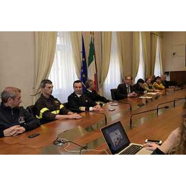 Mitja Gialuz (Presidente Società Velica Barcola Grignano), Debora Serracchiani (Presidente Regione Friuli Venezia Giulia), Francesca Adelaide Garufi (Prefetto Trieste) e Fabiana Martini (Vicesindaco Trieste), nella sede della Presidenza della Regione FVG - Trieste 26/10/2015
