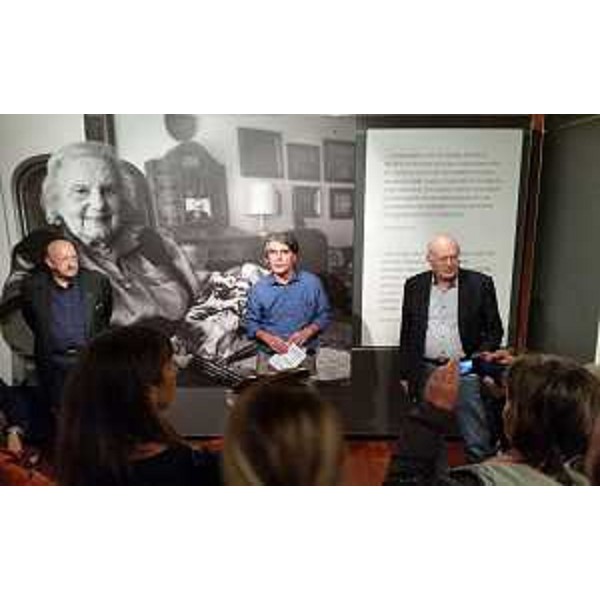 Danilo De Marco all'inaugurazione della sua mostra fotografica "Partigiani di un'altra Europa" a Palazzo Gopcevich (25.10-08.12.2015) - Trieste 25/10/2015
