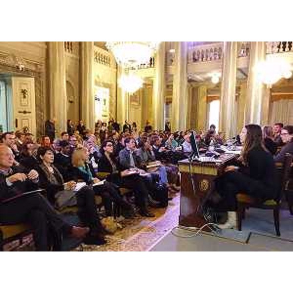 Il terzo dei cinque incontri di presentazione del Programma Operativo Regionale (POR) del Fondo Europeo di Sviluppo Regionale (FESR) 2014-2020 del Friuli Venezia Giulia, nella Sala Maggiore della CCIAA - Trieste 27/10/2015 (Foto Bepi Pucciarelli)