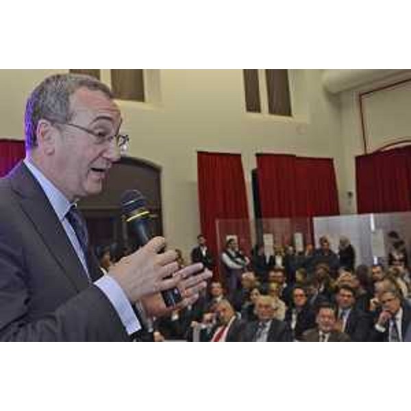 Sergio Bolzonello (Vicepresidente Regione FVG e assessore Attività produttive, Cooperazione e Turismo) alla serata di premiazione della "Start Cup FVG. Il futuro è la tua impresa", alla Centrale Idrodinamica di Porto Vecchio - Trieste 27/10/2015
