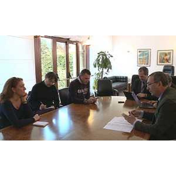 Sergio Bolzonello (Vicepresidente Regione FVG e assessore Attività produttive, Cooperazione e Turismo) alla conferenza stampa convocata per mettere in luce i risultati delle politiche regionali nell'area della Destra Tagliamento - Pordenone 30/10/2015