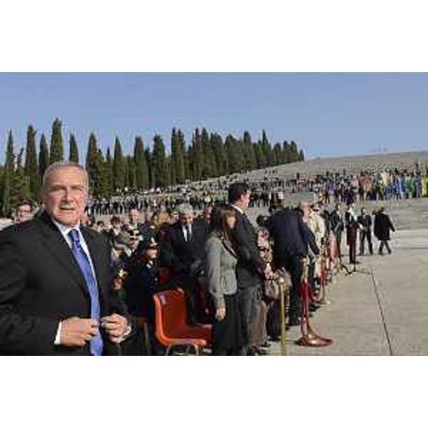 Pietro Grasso (Presidente Senato Repubblica Italiana) alla celebrazione del Giorno dell'Unità Nazionale e Giornata delle Forze Armate - Sacrario Militare di Redipuglia 04/11/2015
