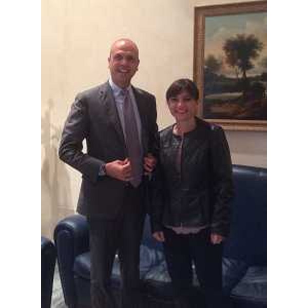 Angelino Alfano (Ministro Interno) e Debora Serracchiani (Presidente Regione Friuli Venezia Giulia) - Roma 05/11/2015