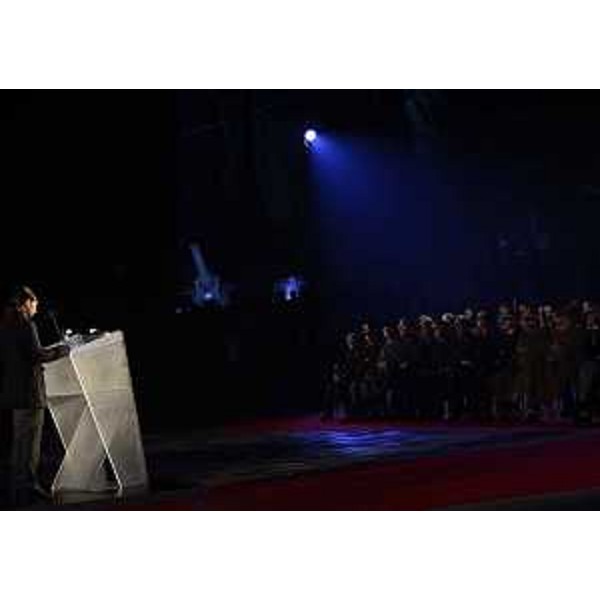 Debora Serracchiani (Presidente Regione Friuli Venezia Giulia) all'inaugurazione della Piazza delle Pietre d'Italia - Sacrario Militare di Redipuglia 09/10/2015