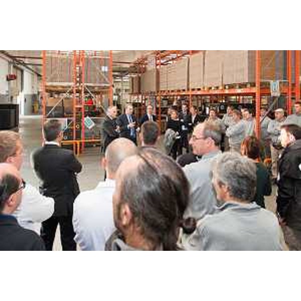 Sergio Bolzonello (Vicepresidente Regione FVG e assessore Attività produttive) visita la Colombin, Azienda leader nella produzione e commercializzazione di tappi da sughero - Trieste 12/11/2015 (Foto Colombin & Figlio S.p.A.)