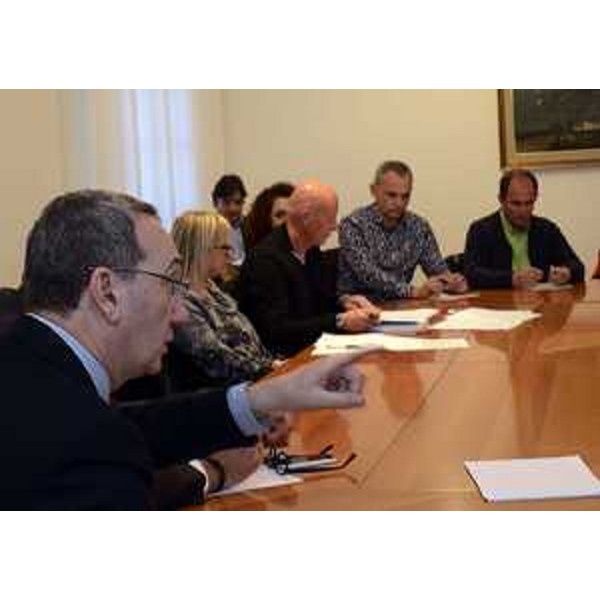 Sergio Bolzonello (Vicepresidente Regione FVG e assessore Attività produttive) al Tavolo regionale che si occupa dello stabilimento della Electrolux di Porcia - Trieste 13/11/2015