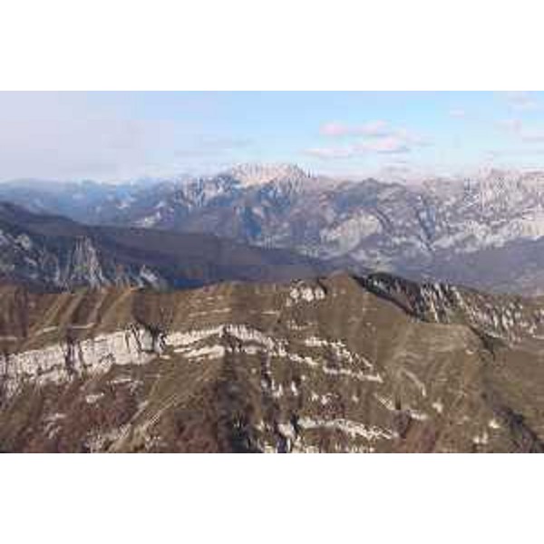 Val Tagliamento: vista in volo dei Monti Costa Paladin e Bivera. Foto: Archivio del Corpo forestale regionale - Marco Pradella
