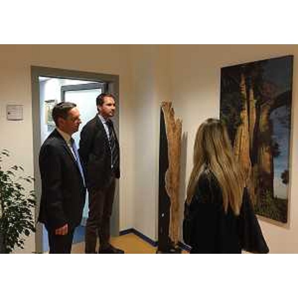 Christian Benger (Assessore Agricoltura e Turismo Land Carinzia) e Cristiano Shaurli (Assessore Risorse agricole e forestali Regione FVG), nella sede regionale - Udine 20/11/2015