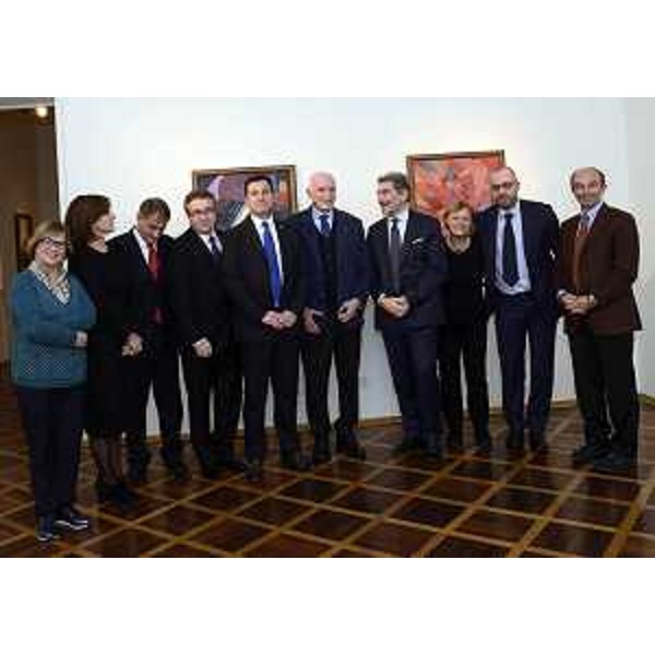 Franco Iacop (Presidente Consiglio regionale FVG e coordinatore Conferenza presidenti Assemblee legislative Regioni e Province autonome) e Raffaele Squitieri (Presidente Corte dei Conti) in occasione dell'Assemblea plenaria dei Consigli regionali - Gorizia 20/11/2015