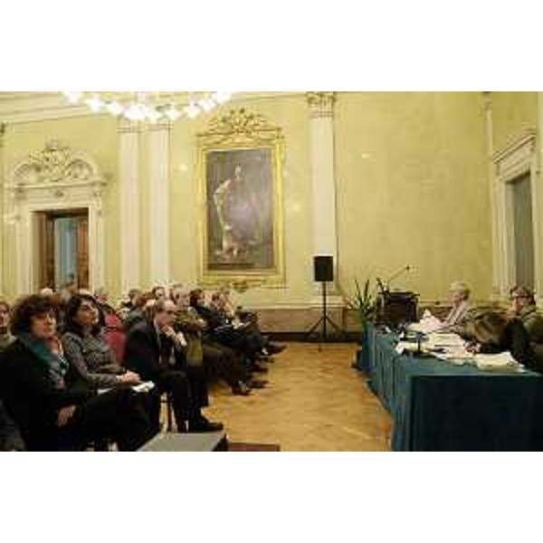 Gli assessori regionali Loredana Panariti (Lavoro), Mariagrazia Santoro (Edilizia) e Gianni Torrenti (Sport) al convegno "Invecchiamento attivo: un'opportunità per il FVG. Linee strategiche per la programmazione triennale", nella sede della Regione in piazza Unità - Trieste 23/11/2015