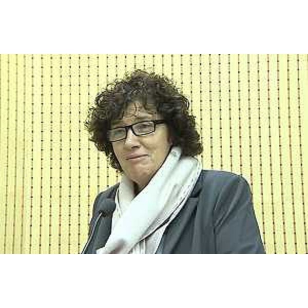 Loredana Panariti (Assessore regionale Ricerca e Università) alla quattordicesima conferenza annuale del Coordinamento regionale degli Enti di ricerca, all'AREA Science Park di Padriciano - Trieste 24/11/2015