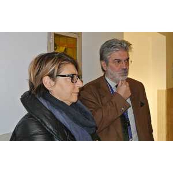Maria Sandra Telesca (Assessore regionale Salute) e Mauro Delendi (Commissario straordinario Azienda Ospedaliero-Universitaria "Santa Maria della Misericordia" Udine e Azienda Assistenza Sanitaria n. 4 "Friuli Centrale") durante la visita al Pronto Soccorso dell'Ospedale - Udine 28/11/2015