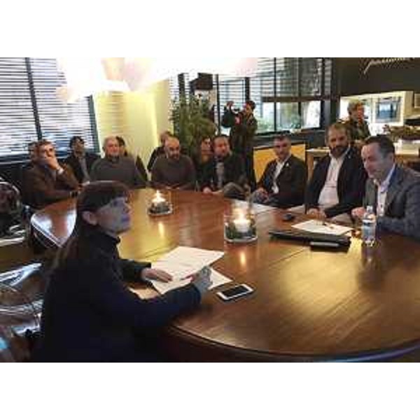 Debora Serracchiani (Presidente Regione Friuli Venezia Giulia) durante la visita alla Roncadin S.p.A. - Meduno 30/11/2015