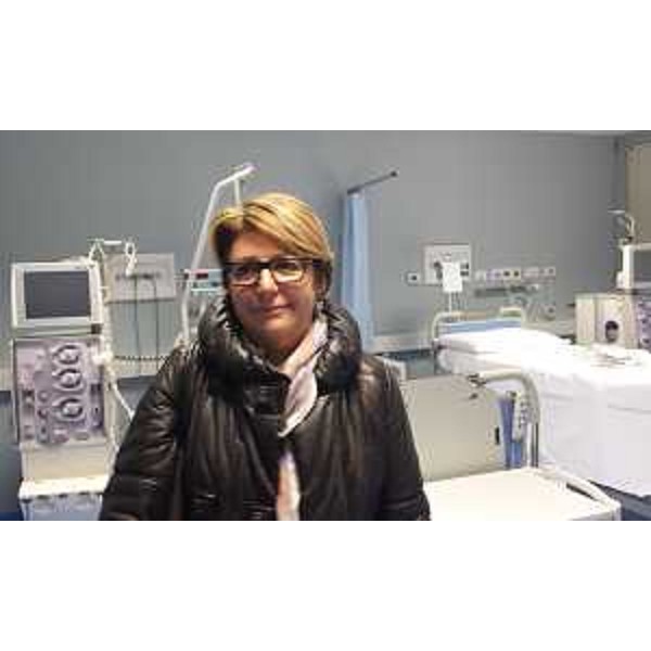 Maria Sandra Telesca (Assessore regionale Salute) all'inaugurazione dei servizi di dialisi e riabilitazione all'Ospedale - Latisana 01/12/2015