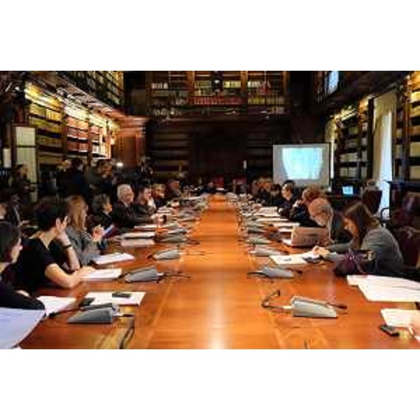 Presentazione de "Il Bardo ad Aquileia", mostra di importanti reperti del Museo Nazionale del Bardo di Tunisi, nel Salone del Ministro a Palazzo del Collegio Romano, sede del MiBACT - Roma 02/12/2015