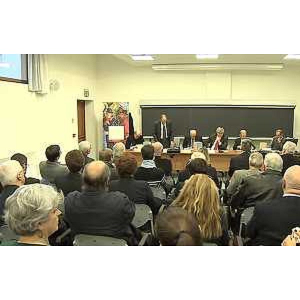 Gianni Torrenti (Assessore regionale Cultura) alla presentazione della riedizione dell'opera "Dell'architettura di Vitruvio", tradotta da Quirico Viviani, edita da Casamassima - Udine 03/12/2015