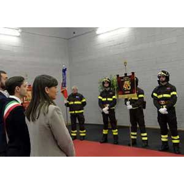Debora Serracchiani (Presidente Regione Friuli Venezia Giulia) alle celebrazioni di Santa Barbara, Patrona dei Vigili del Fuoco - Udine 04/12/2015