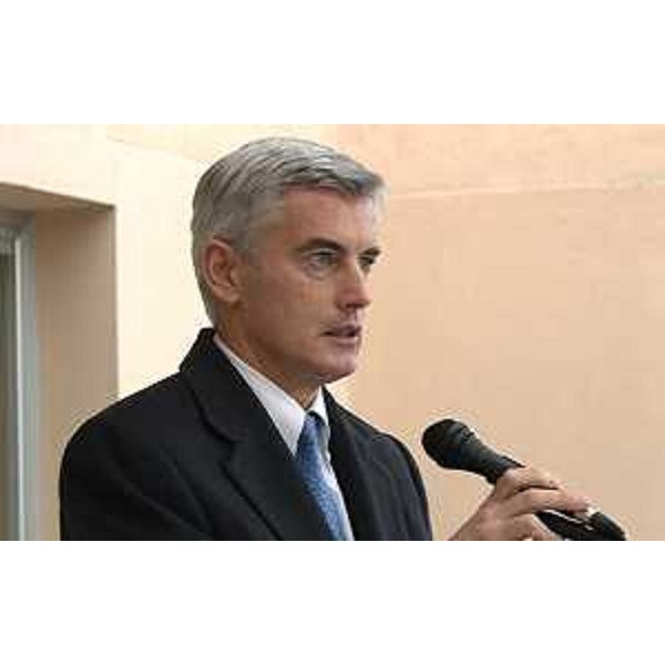 Paolo Bordon (Direttore generale Azienda Assistenza Sanitaria n. 5 "Friuli Occidentale") all'inaugurazione di una prima parte di lavori di ristrutturazione all'Ospedale - Maniago 09/12/2015