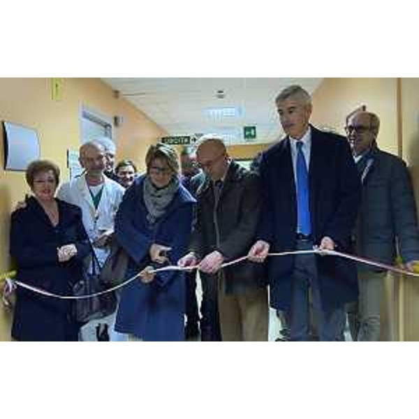 Maria Sandra Telesca (Assessore regionale Salute) e Paolo Bordon (Direttore generale Azienda Assistenza Sanitaria n. 5 "Friuli Occidentale") all'inaugurazione dei lavori di ampliamento di servizi dell'Ospedale - Spilimbergo 09/12/2015