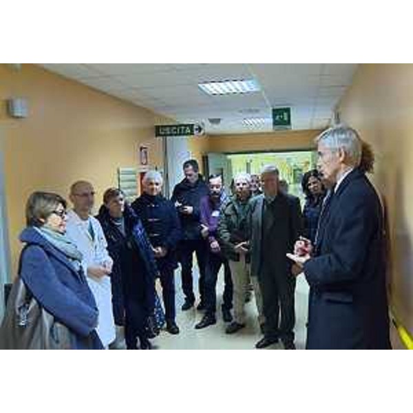 Maria Sandra Telesca (Assessore regionale Salute) e Paolo Bordon (Direttore generale Azienda Assistenza Sanitaria n. 5 "Friuli Occidentale") all'inaugurazione dei lavori di ampliamento di servizi dell'Ospedale - Spilimbergo 09/12/2015